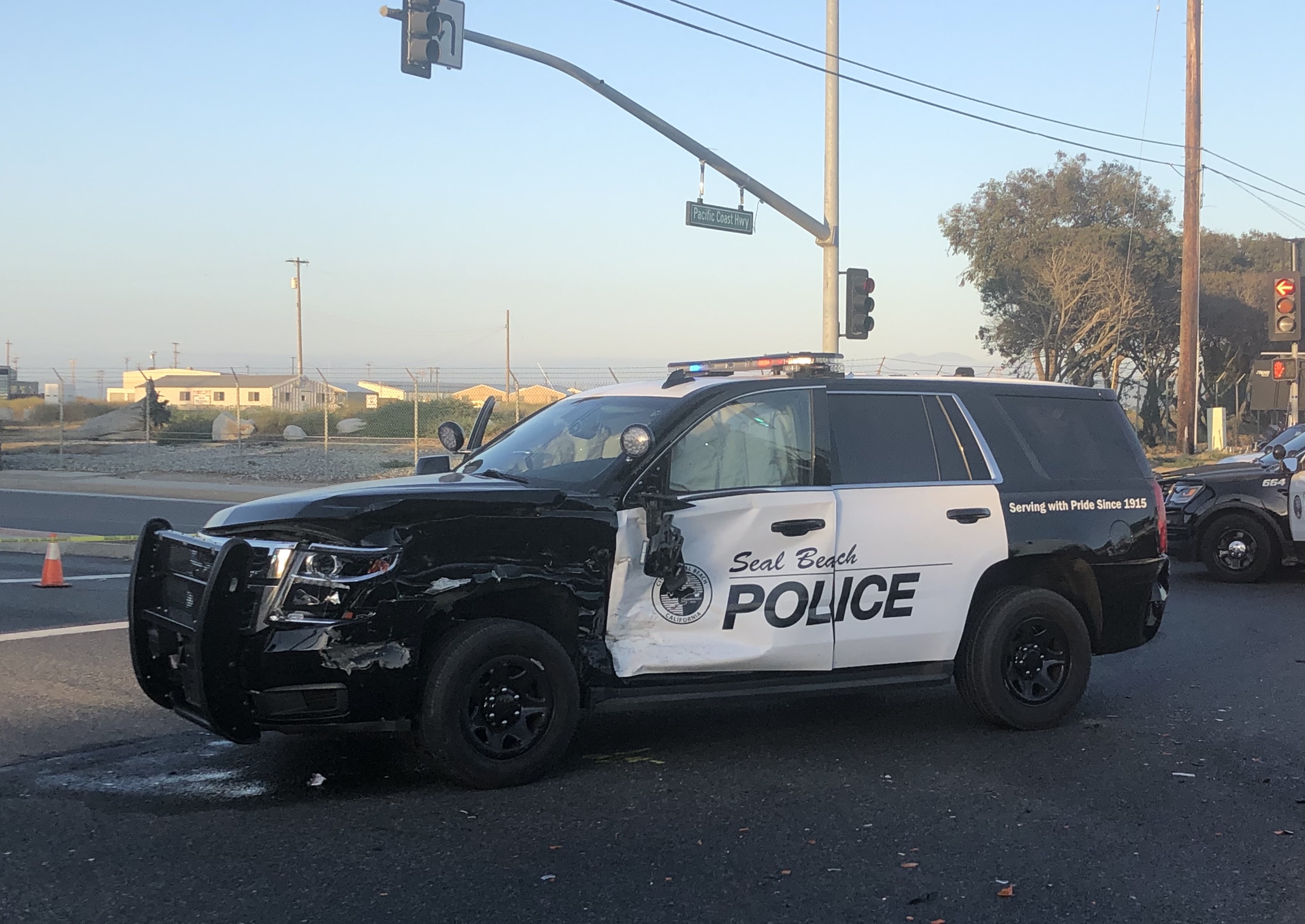 Seal Beach officer fires at suspect after being ‘intentionally struck